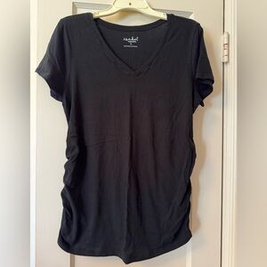 Isabel maternity Black V-Neck T-Shirt, size L
